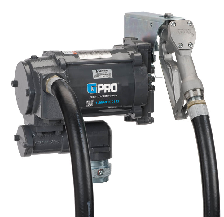 GPRO PRO20-115 Fuel transfer pump with manual nozzle and hose