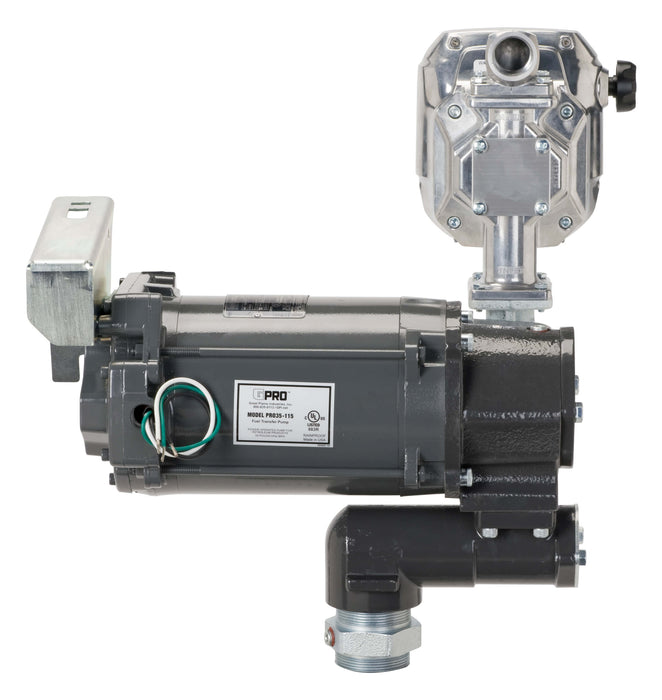 Rear view of the GPRO PRO35-115PO ​and QM40-G8N pump and meter combo
