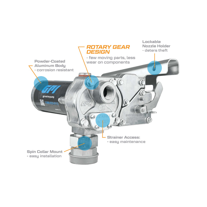 GPI 15 GPM 12V Fuel Transfer Pump