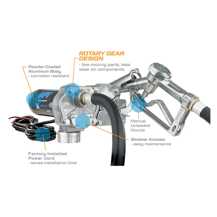 GPI 15 GPM 12V Fuel Transfer Pump