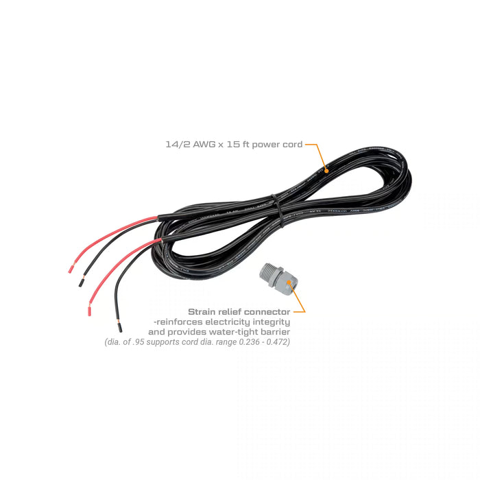 12V Fuel Transfer Pumps 14 Gauge 15 ft Power Cord