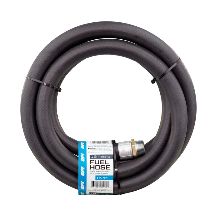 1-inch x 12-ft Fuel Hose with Static Wire