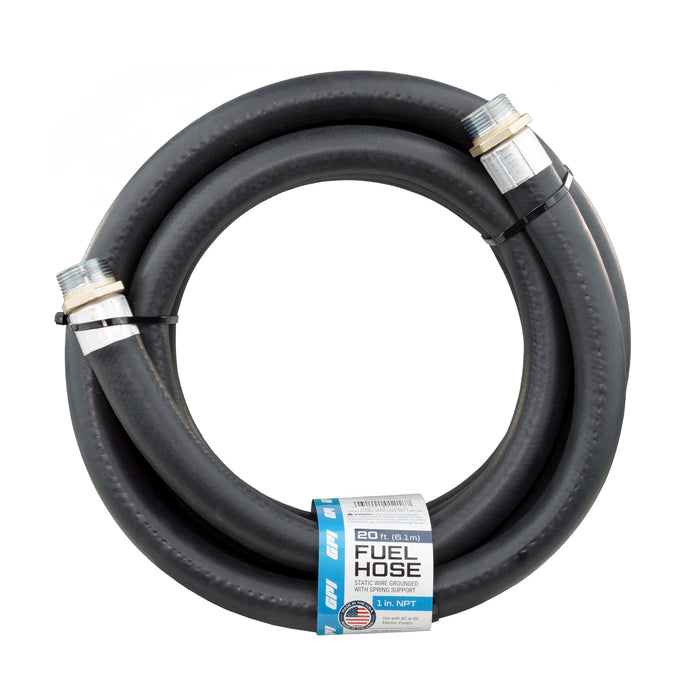 1-inch x 20-ft Fuel Hose with Static Wire