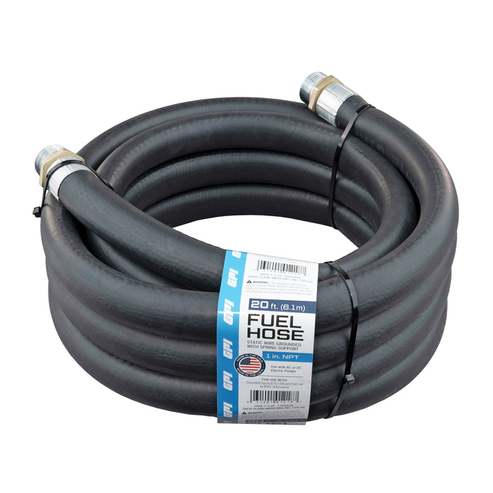 1-inch x 20-ft Fuel Hose with Static Wire