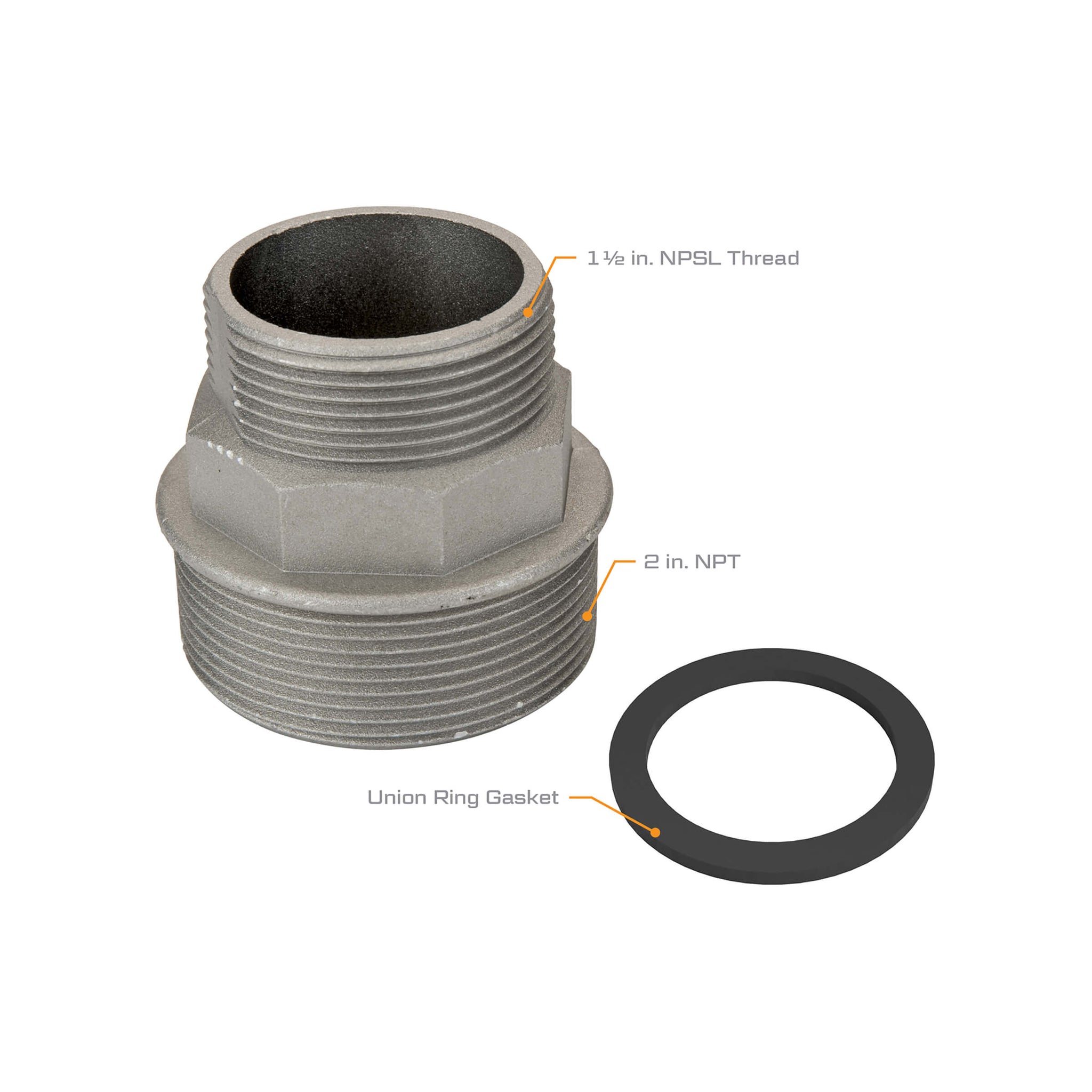 Fuel Transfer Pumps 2-Inch NPT Standard Tank Bung Adapter