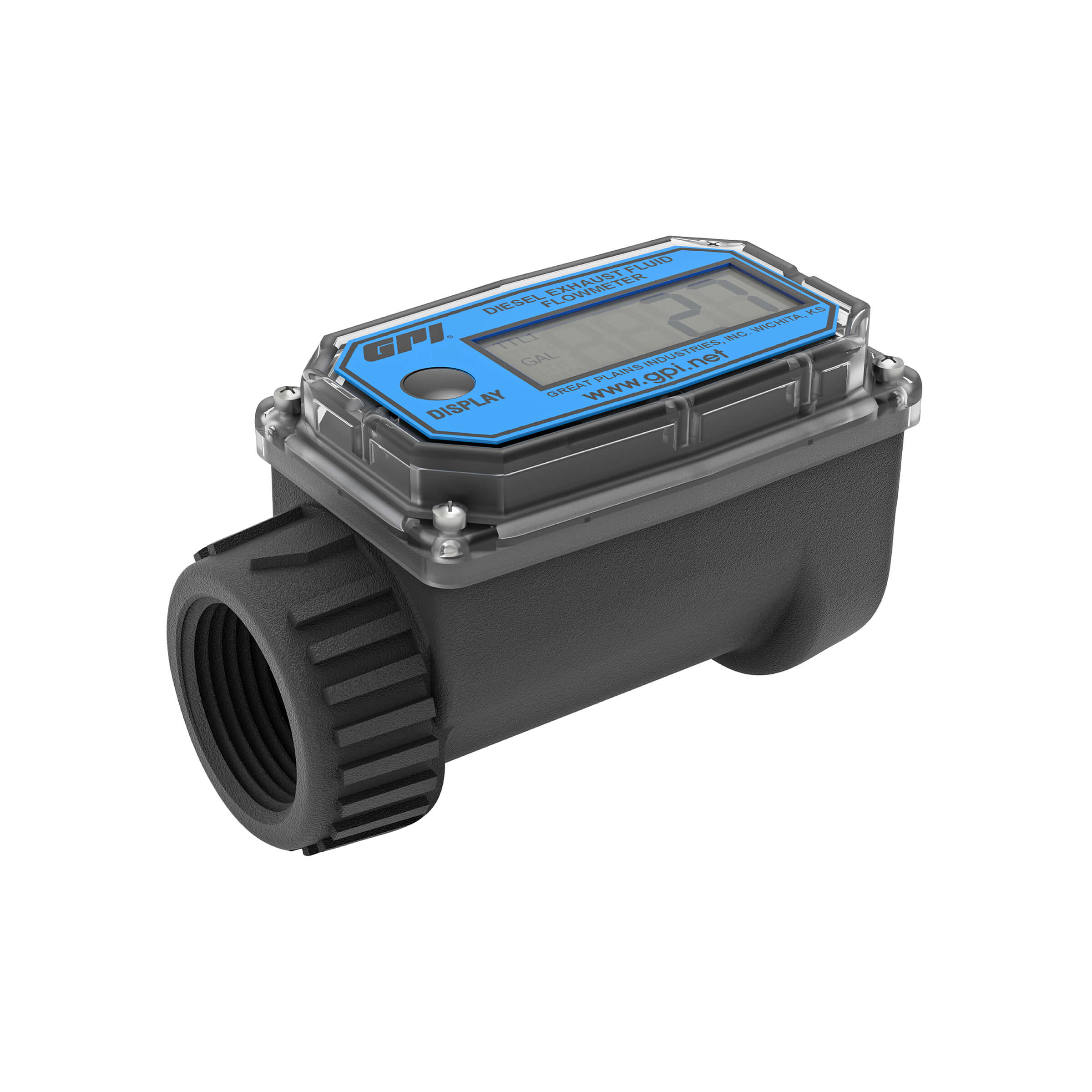 Fuel Meter Gauge 1 Inch 4 Digital Diesel Gas Mechanical Fuel Oil Flow Meter Counter Gauge 1% High Accuracy 20-120 LPM