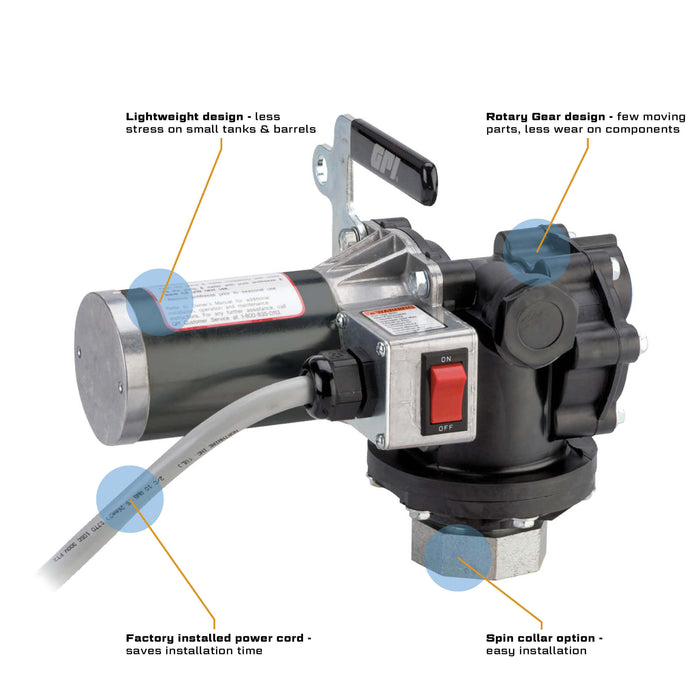 12V and 115V Chemical Transfer Pumps