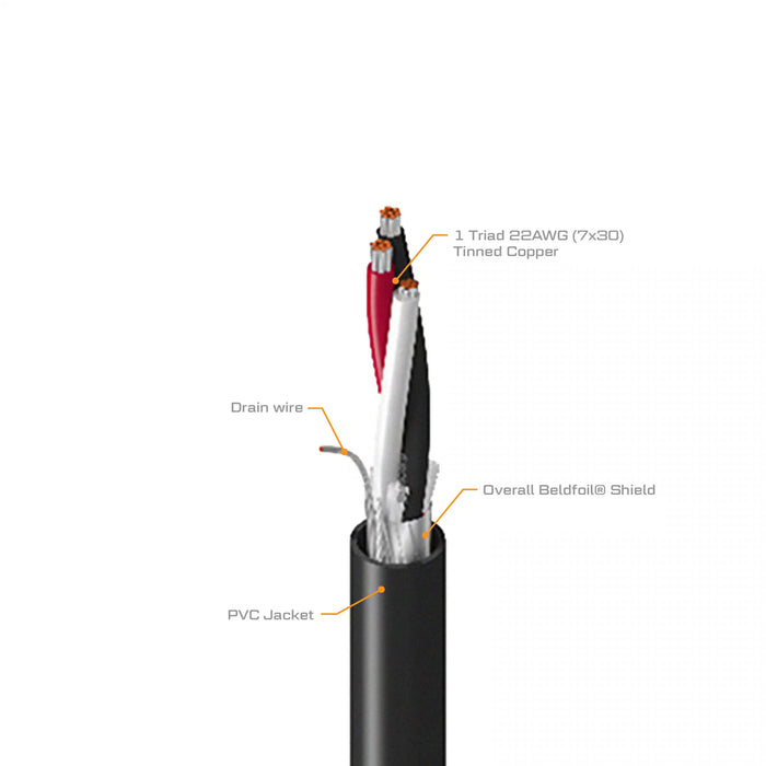 100-ft 22 AWG 3-Conductor Wire Cable