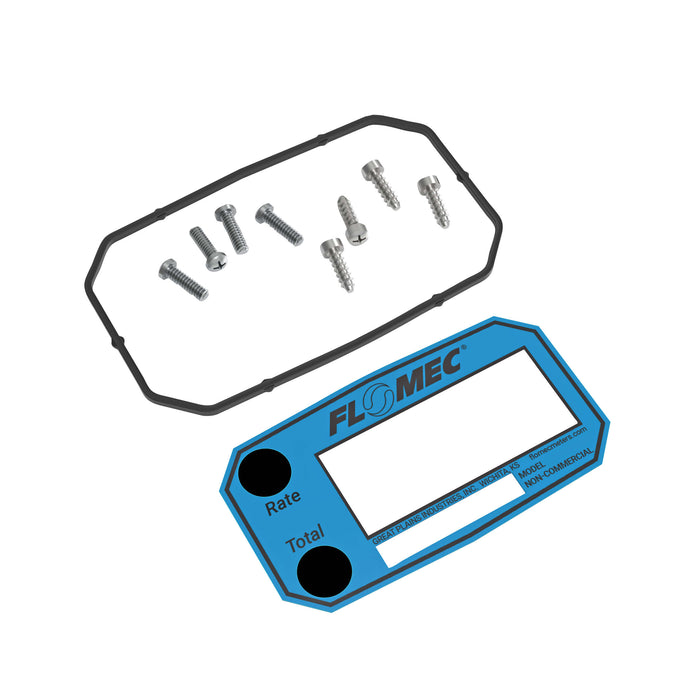 Q9 Display Decal, Seal, and Hardware Kit for A1 and 03A Series Flow Meters