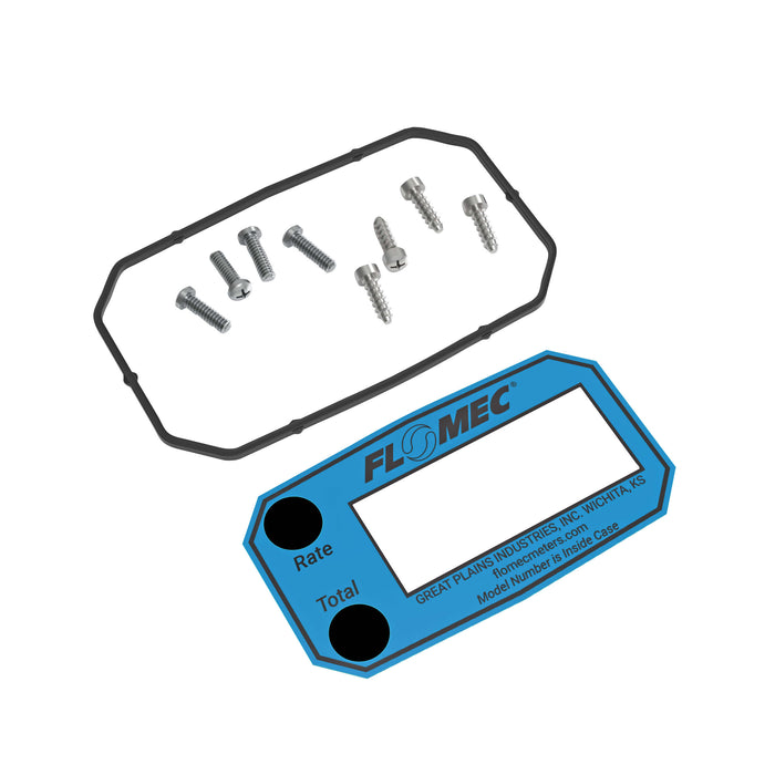 Q9 Display Decal, Seal, and Hardware Kit for G2 Series Flow Meters