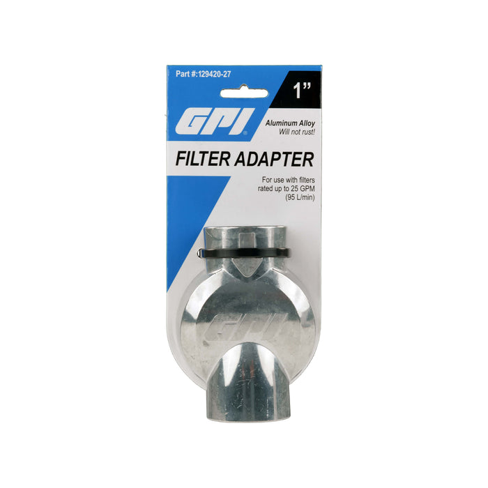 1-inch NPT, 18 GPM Filter Aluminum Adapter