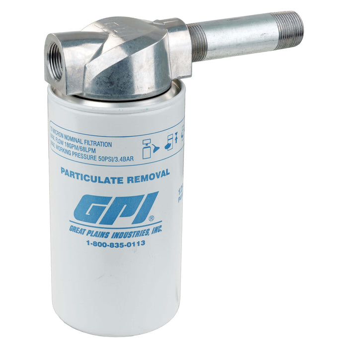 18 GPM, 10 Micron Particulate Filter Kit with 3/4-inch NPT Aluminum Adapter