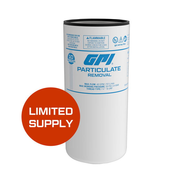 LIMITED SUPPLY  - 40 GPM, 10 Micron Particulate Filter