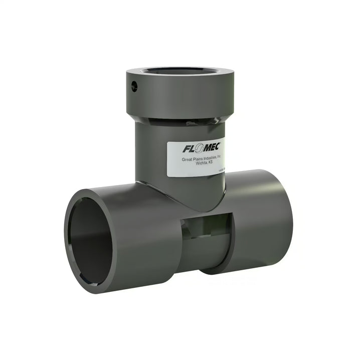 Schedule 80 PVC Socket Tee for FLOMEC Sonic Series Flowsensor