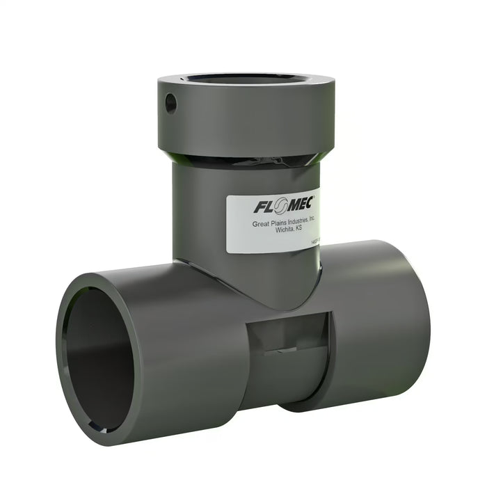 Schedule 80 PVC Socket Tee for FLOMEC Sonic Series Flowsensor