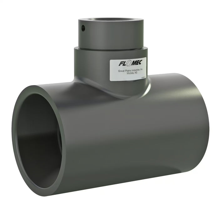 Schedule 80 PVC Socket Tee for FLOMEC Sonic Series Flowsensor