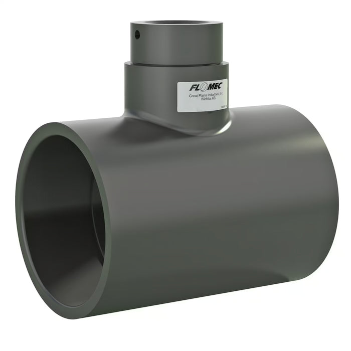 Schedule 80 PVC Socket Tee for FLOMEC Sonic Series Flowsensor