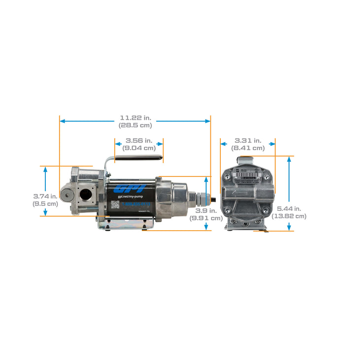 GPI 8 GPM 12V Portable Fuel Transfer Pump