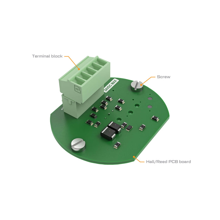Hall-Reed PCB Kit for OM015 Series Flow Meters