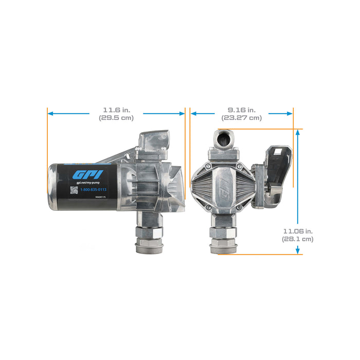 GPI 20 GPM 12V Fuel Transfer Pump