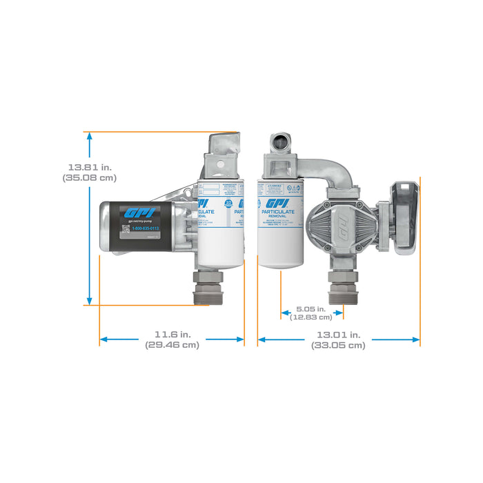 GPI 20 GPM 12V Fuel Transfer Pump