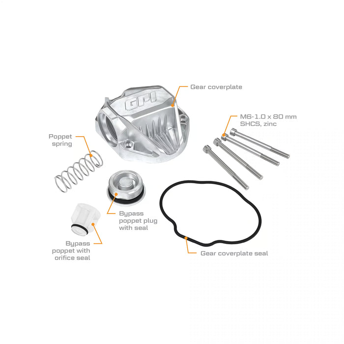 G20 Fuel Transfer Pumps Gear Cover Plate and Bypass Poppet Kit