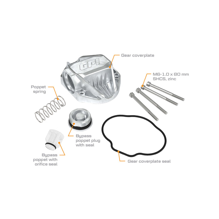 Gear Coverplate and Bypass Poppet Kit for G20 Fuel Transfer Pumps