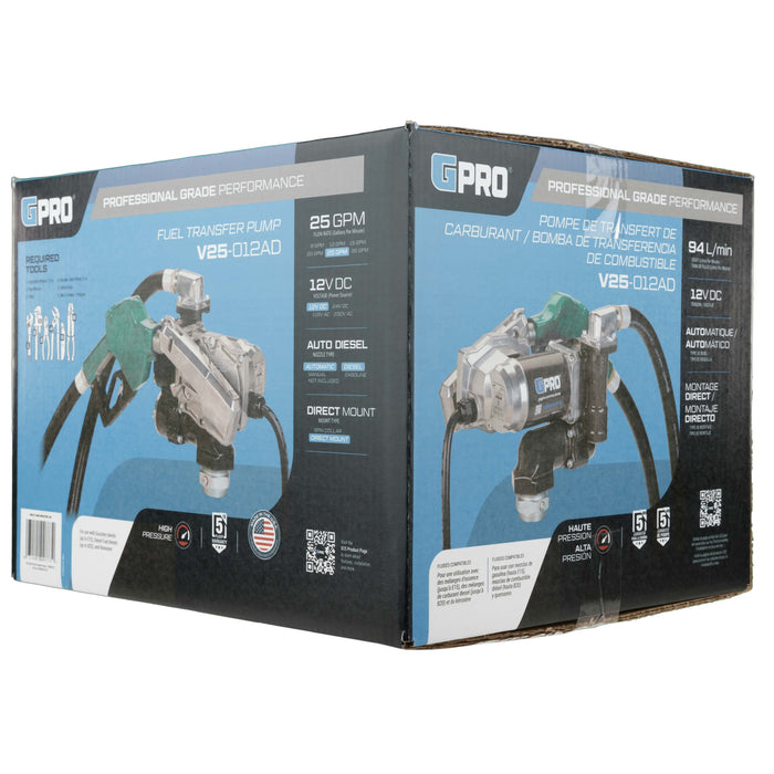 GPRO 25GPM 12V Fuel Transfer Pump