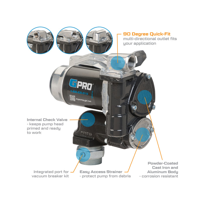 GPRO 25 GPM 24V Fuel Transfer Pump