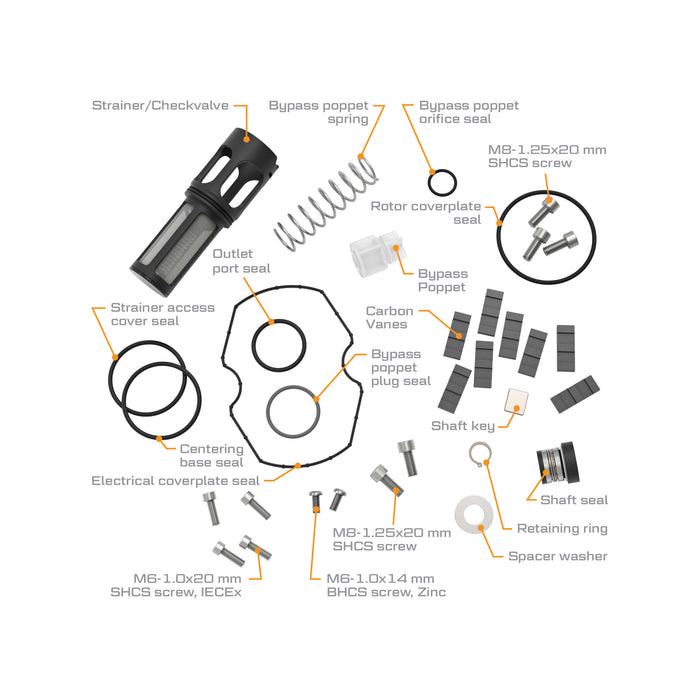 V25 Pump End Rebuild Kit