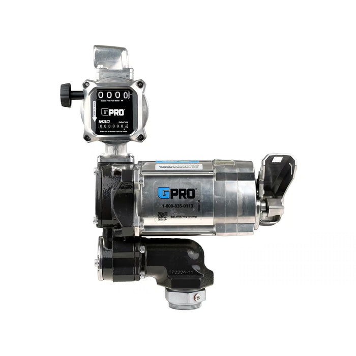 GPRO 20 GPM 115V FUEL TRANSFER PUMP WITH 5-30 GPM FUEL METER - 1-INCH OUTLET