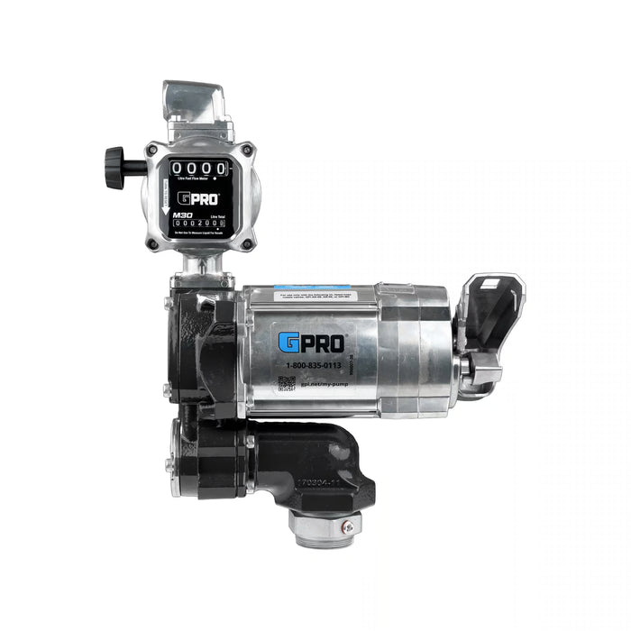 GPRO 20 GPM 115V FUEL TRANSFER PUMP WITH 5-30 GPM FUEL METER - 1-INCH OUTLET