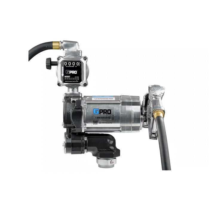 GPRO 20 GPM 115V FUEL TRANSFER PUMP WITH 5-30 GPM FUEL METER - 3/4-INCH OUTLET