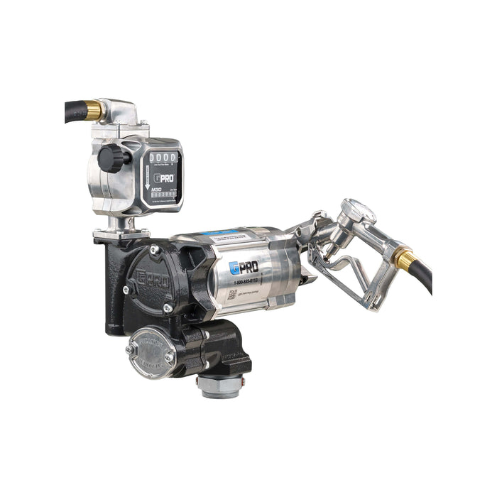 GPRO 20 GPM 115V FUEL TRANSFER PUMP WITH 5-30 GPM FUEL METER - 3/4-INCH OUTLET