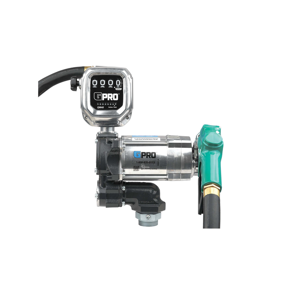 GPRO 20 GPM 115V FUEL TRANSFER PUMP WITH 2-40 GPM FUEL METER - 1