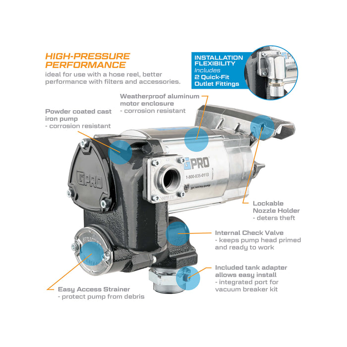 GPRO 35 GPM 120V Fuel Transfer Pump