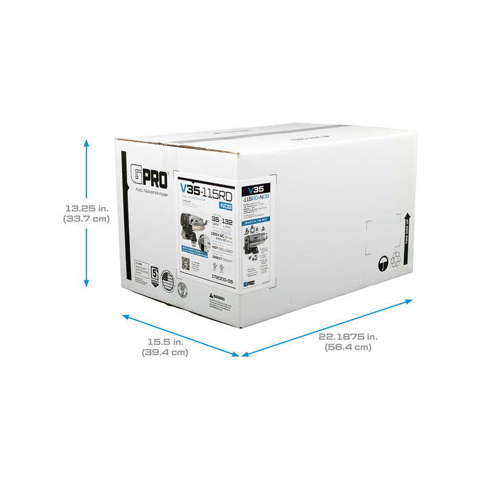 GPRO 35 GPM 120V Fuel Transfer Pump for Remote Dispenser