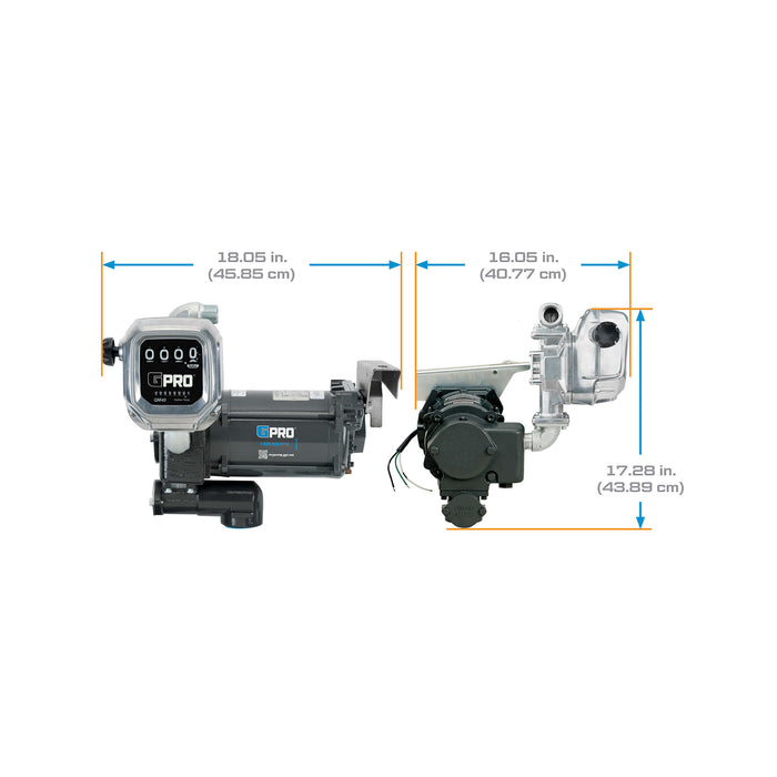 115V 35 GPM Fuel Transfer Pump with QM Meter