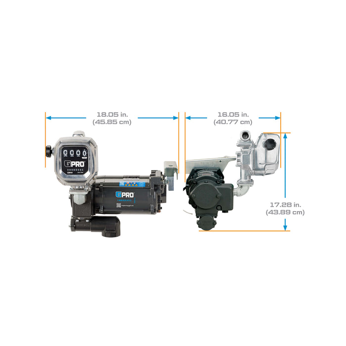 115V 35 GPM Fuel Transfer Pump with QM Meter