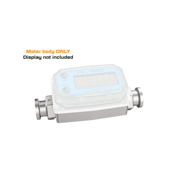 Replacement Body for 1/2-Inch Tri-Clamp Stainless Steel G2 Flow Meter