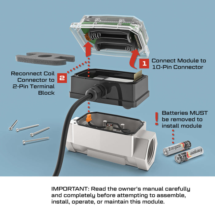 FLOMEC Instruction for installing a 4-20mA or Pulse output module onto a turbine meter