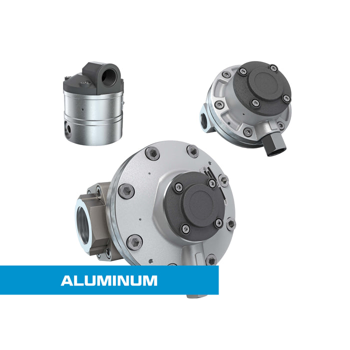 Oval Gear Flow Meter, Aluminum Body For Clean Solvents and Fuel Additives