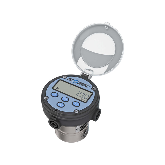 Oval Gear Flow Meter, Local Display, Pulse Out, 4-20mA, Stainless Steel Body For Clean Light Acids and Lubricants