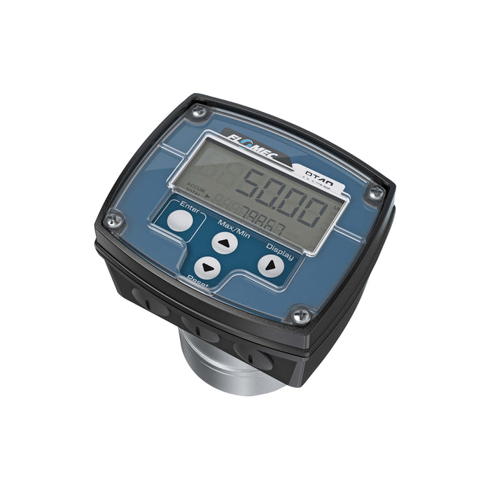 Oval Gear Flow Meter, Local Display, Pulse Out, Aluminum Body For Clean Solvents and Fuel Additives