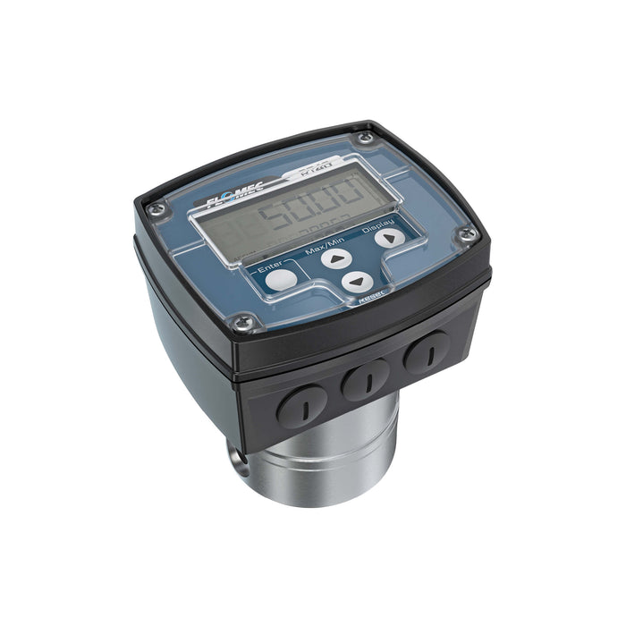 Oval Gear Flow Meter, Local Display, Pulse Out, Aluminum Body For Clean Solvents and Fuel Additives