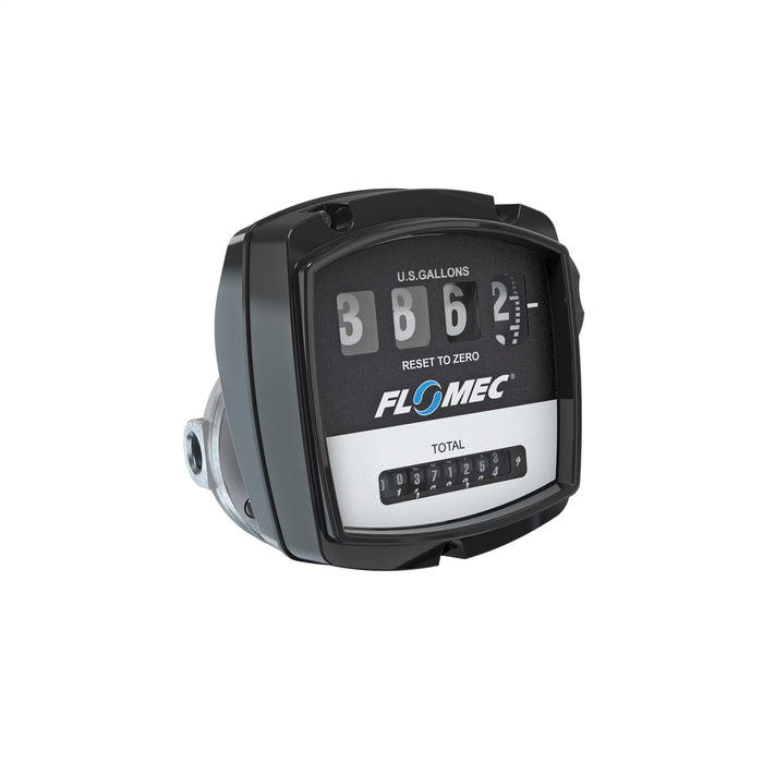 Oval Gear Flow Meter, Mechanical Display, Aluminum Body For Clean Solvents and Fuel Additives