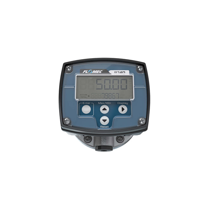 Oval Gear Flow Meter, Local Display, Pulse Out, Aluminum Body For Clean Solvents and Fuel Additives