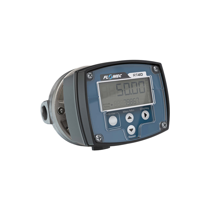 Oval Gear Flow Meter, Local Display, Pulse Out, Stainless Steel Body For Clean Light Acids and Lubricants