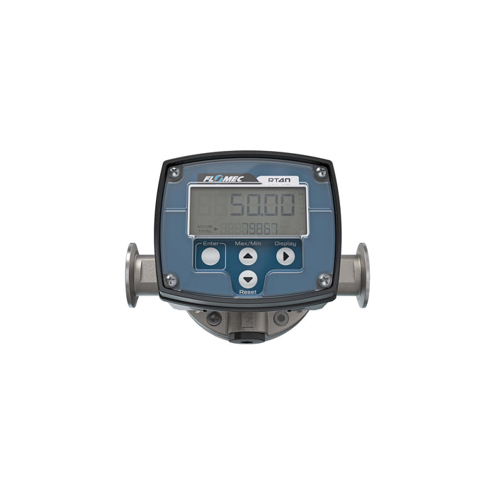 Oval Gear Flow Meter, Local Display, Pulse Out, Stainless Steel Body For Clean Light Acids and Lubricants