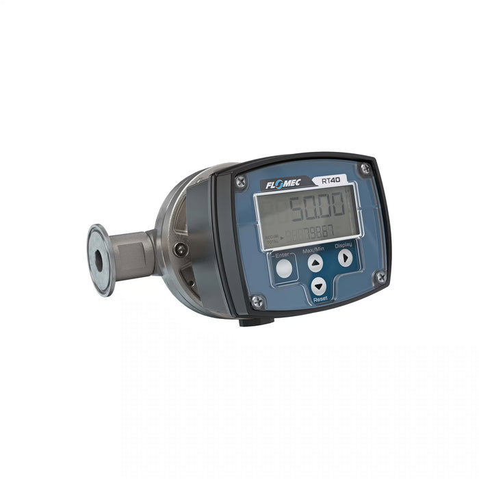 Oval Gear Flow Meter, Local Display, Pulse Out, Stainless Steel Body For Clean Light Acids and Lubricants